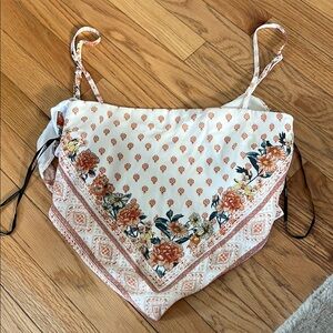 Floral Bandana Crop Top‎